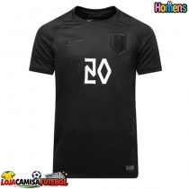 Camisa de Futebol Noruega Antonio Nusa #20 Equipamento Secundário Mundo 2026 Manga Curta